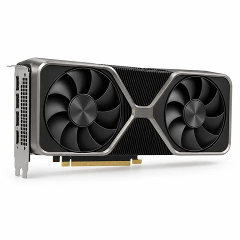 Иллюстрация модели NVIDIA GeForce RTX 3070 Founders Edition